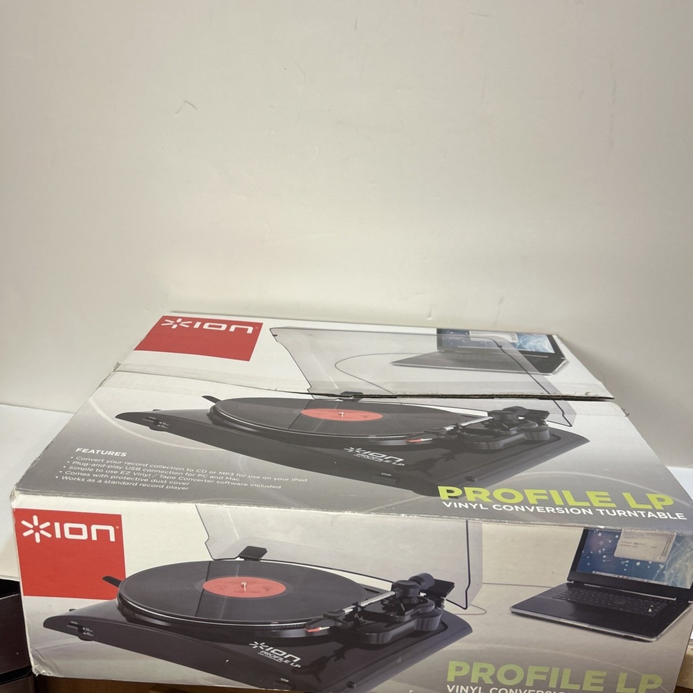 ION Profile LP Vinyl Conversion Turntable - Black